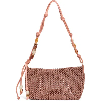 Sam Edelman Ellina Beaded Shoulder Bag In Rust