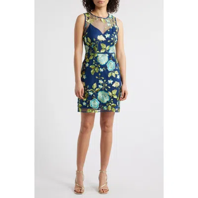 Sam Edelman Embroidered Floral Mesh Minidress