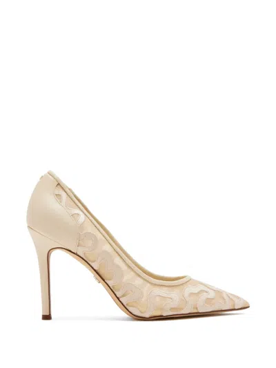 Sam Edelman Embroidered Pumps In Neutral