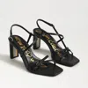 Sam Edelman Emmie Strappy Heel Sandal Black Leather