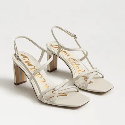 Sam Edelman Emmie Strappy Heel Sandal Modern Ivory Leather In White