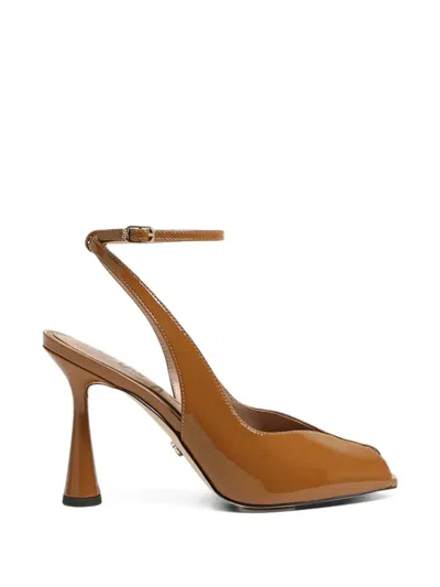 Sam Edelman Esme Peep-toe Pumps In Brown