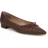 Sam Edelman Esmira 2 Bow Flat In Brown