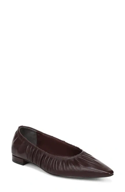 Sam Edelman Essex Pointed Toe Flat In Burgundy