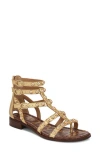 Sam Edelman Estella Studded Gladiator Sandal Gold Mine Leather In Goldmine