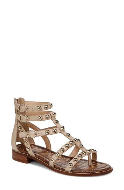 Sam Edelman Estella Studded Gladiator Sandal Sandshell Leather