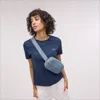 SAM EDELMAN SAM EDELMAN ETHYL BELT BAG DENIM BLUE NYLON