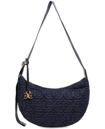 Sam Edelman Ethyl Crescent Sling Crossbody Bag In Blue
