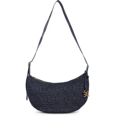 Sam Edelman Ethyl Crescent Sling Crossbody Bag In Blue