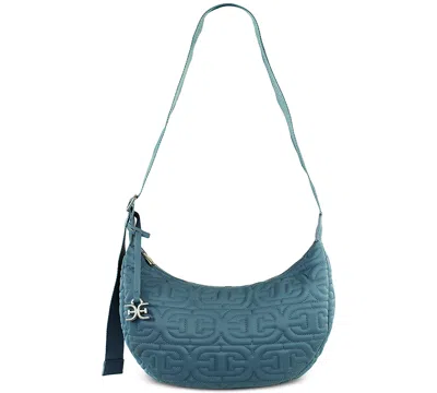 Sam Edelman Ethyl Crescent Sling Crossbody In Denim Blue