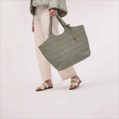 Sam Edelman Ethyl Large Collapsible Tote Light Green Nylon