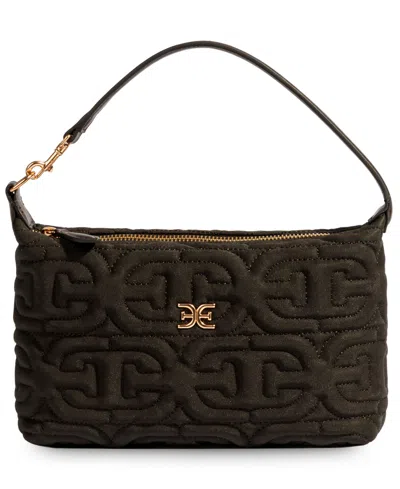 Sam Edelman Ethyl Quilted Zip-top Demi Small Shoulder Handbag In Brown
