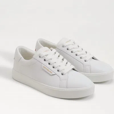 Sam Edelman Ethyl Lace Up Sneaker Bright White