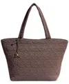 Sam Edelman Ethyl Top Zip Medium East West Tote In Gray