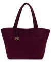 Sam Edelman Ethyl Top Zip Medium East West Tote In Purple