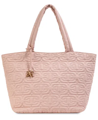 Sam Edelman Ethyl Top Zip Medium East West Tote In Pink