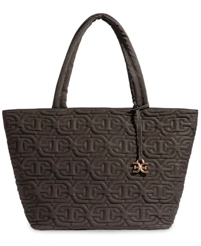 Sam Edelman Ethyl Zip-top Extra-large Tote Handbag In Black
