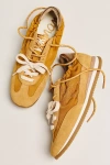 Sam Edelman Evara Cinched-back Sneakers In Brown