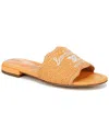 Sam Edelman Evette Slide Sandal Marigold Raffia In Orange