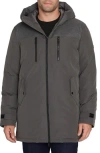 Shop Sam Edelman Expedition Water Resistant Mixed Media Hooded Insulated Coat