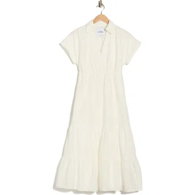 Sam Edelman Eyelet Maxi Shirtdress In White