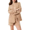 Sam Edelman Fallon Bead Detail Slim Blazer In Neutral