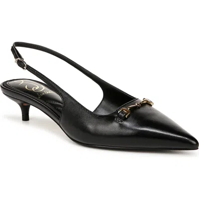 SAM EDELMAN SAM EDELMAN FARRAH KITTEN HEEL POINTED TOE SLINGBACK PUMP