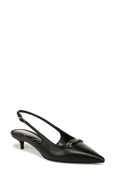SAM EDELMAN SAM EDELMAN FARRAH KITTEN HEEL POINTED TOE SLINGBACK PUMP