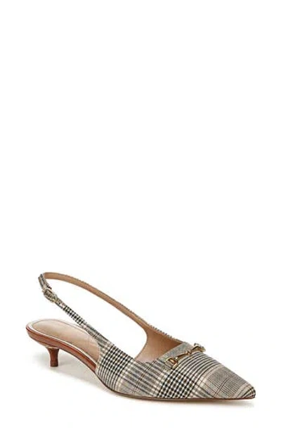 Sam Edelman Farrah Kitten Heel Pointed Toe Slingback Pump In Multi