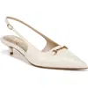 SAM EDELMAN SAM EDELMAN FARRAH KITTEN HEEL POINTED TOE SLINGBACK PUMP