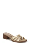 Sam Edelman Farrin Block Heel Sandal In Gray