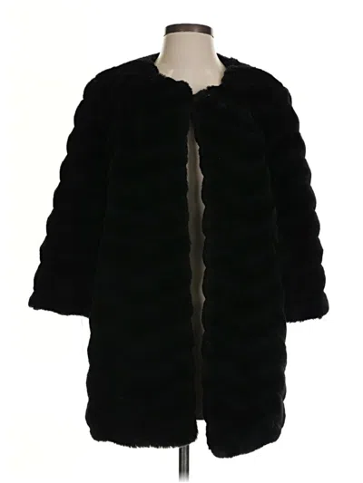 Pre-owned Sam Edelman Faux Fur Jacket In Black