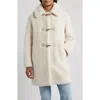 Sam Edelman Faux Fur Toggle Coat In White