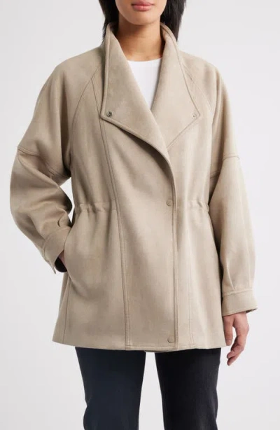 Sam Edelman Faux Suede Jacket In Neutral