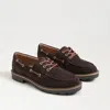 Sam Edelman Fay Boat Loafer Chocolate Suede In Brown