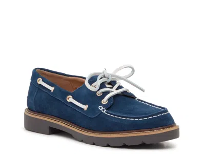 Sam Edelman Fay Boat Shoe In Blue