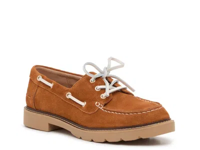 Sam Edelman Fay Boat Shoe In Brown