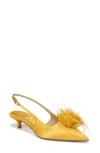 Sam Edelman Faye Slingback Pointed Toe Pump In Sunflower Se
