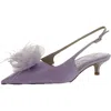 Sam Edelman Faye Kitten Heel Slingback Pump In Multi