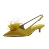 Sam Edelman Faye Slingback Pointed Toe Pump In Multi