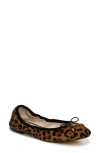Sam Edelman Felicia Ballet Flat Granada Tan Leopard Leather In Granada Tan