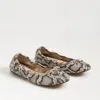 Sam Edelman Felicia Ballet Flat Roccia Leather In Grey