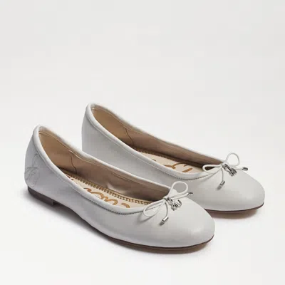Sam Edelman Felicia Ballet Flat White Leather