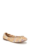 Sam Edelman Felicia Luxe Ballet Flat Apricot Multi In Apricot Multi