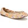 Sam Edelman Felicia Luxe Ballet Flat Apricot Multi In Apricot Multi