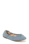 Sam Edelman Felicia Luxe Ballet Flat Tide In Montrose Blue