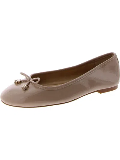 Sam Edelman Felicia Luxe Womens Leather Bow Ballet Flats In Multi