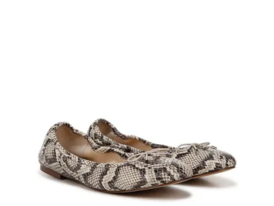Sam Edelman Felicia Women's Flat Shoes Roccia Python: 5 M In Animal Print