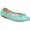 Sam Edelman Felicia Womens Bow Ballet Flats In Green
