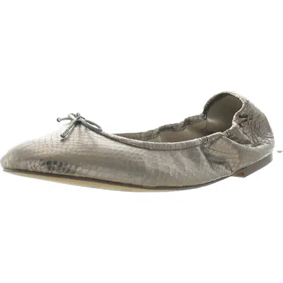 Sam Edelman Felicia Womens Calf Hair Logo Ballet Flats In Multi